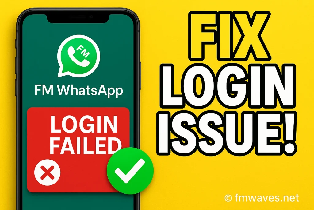 fix fm whatsapp login issue