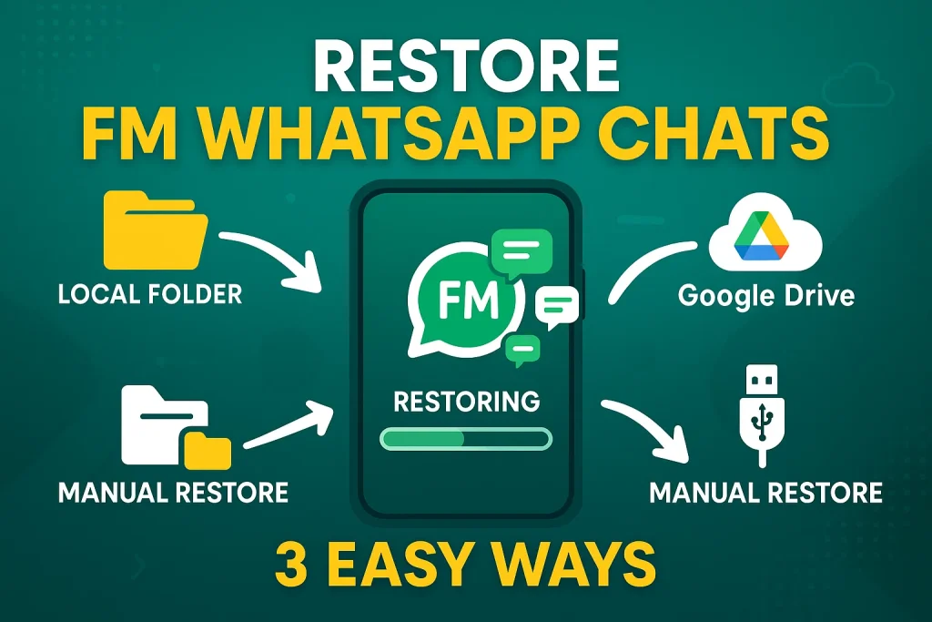 How to Backup & Restore FM WhatsApp APK Chats? 4 how to restore fm whatsapp chats